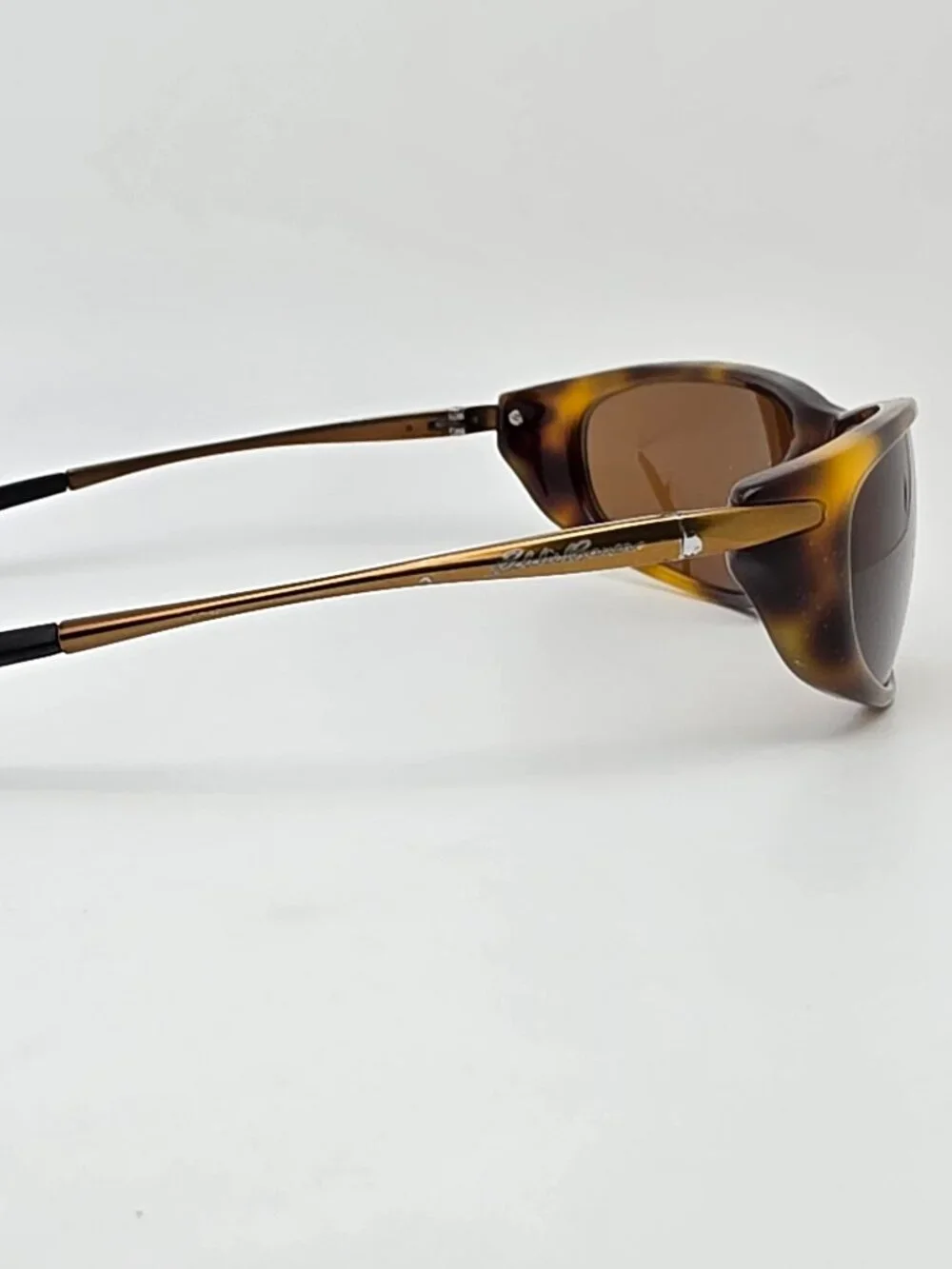 Eddie Bauer Sports Tortoise Bronze Frame Polarized Brown Lens Sunglasses w/ Case